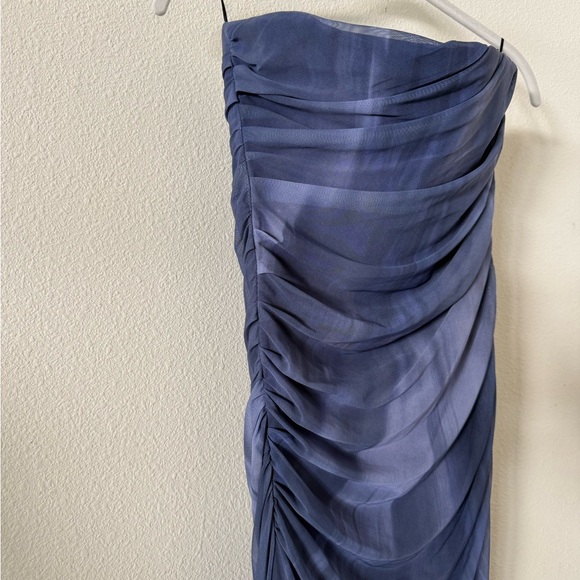 Zara Strapless Tulle Tie-Dye Print Dress - Picture 5 of 12